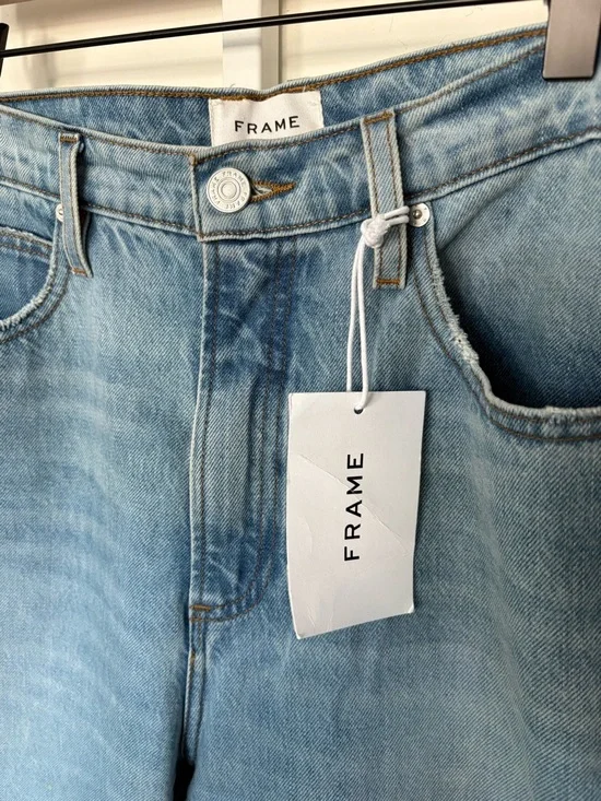 Frame Denim Long Barrel Jeans Divine Wash High Rise Size 29 NWT - Picture 4 of 10